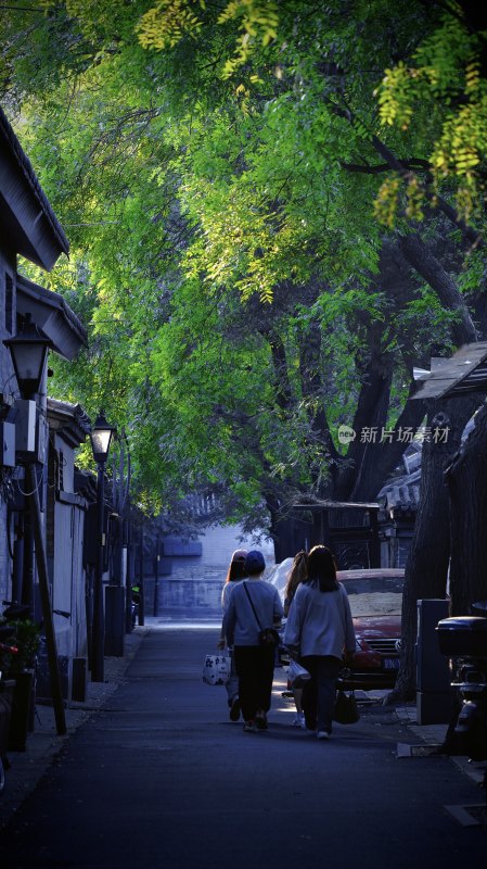 北京南锣鼓巷古街古巷步行街老街老巷子胡同