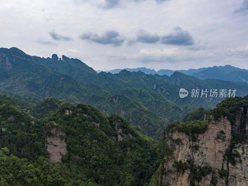 湖南张家界武陵源5a景区航拍