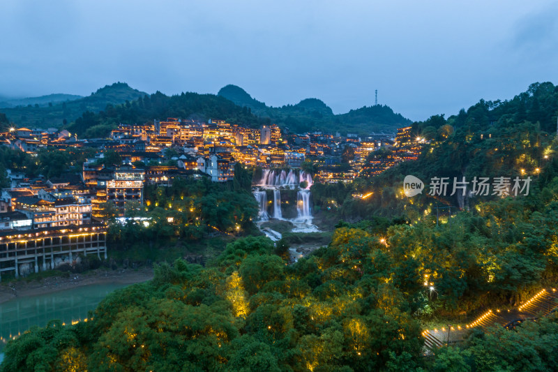 湖南芙蓉镇夜景