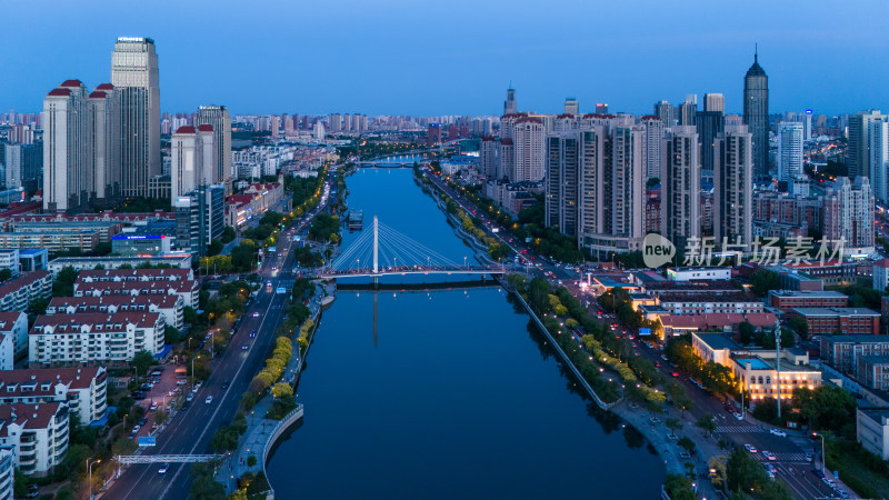 天津海河夜景