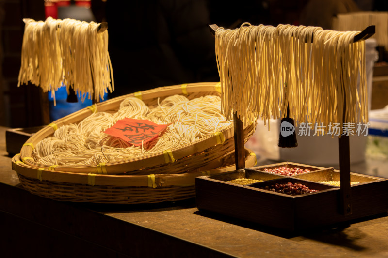 特色面食店面条杂粮展示