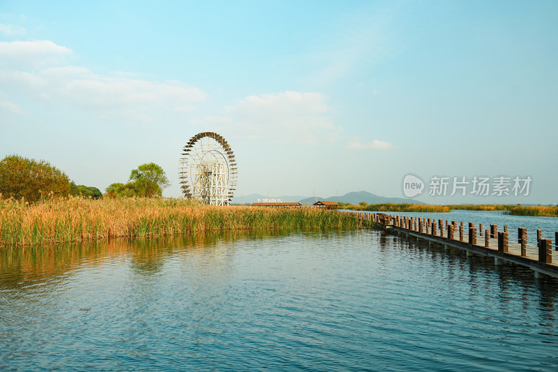 太湖湖滨国家湿地水车