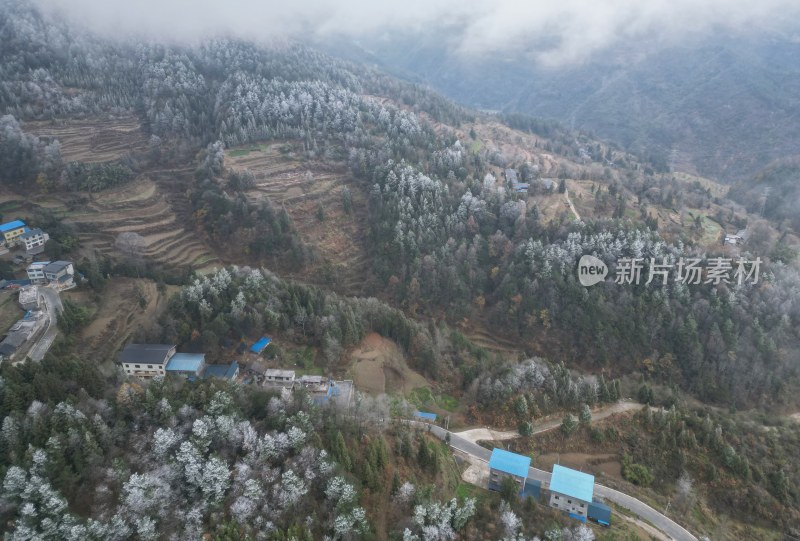 重庆酉阳：小界山上的第一场雪