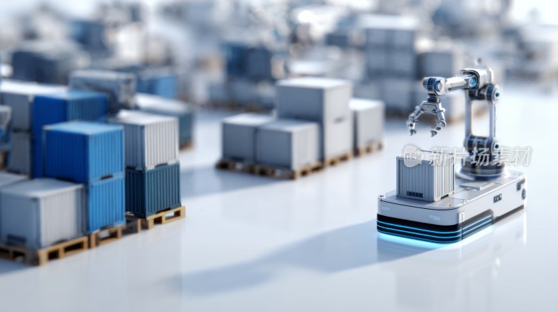 智能仓储机器人作业