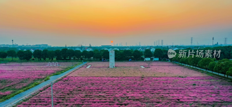 落日余晖下的冯梦龙村