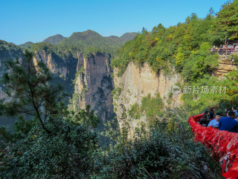 中国湖南张家界国家森林公园旅游风光