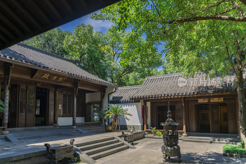 杭州吴山景区伍公庙风景