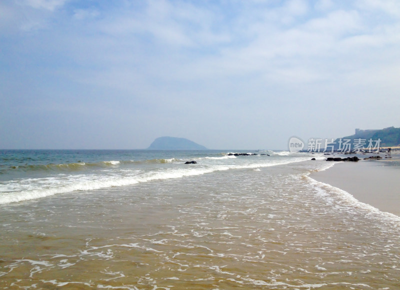 海边沙滩海浪风景