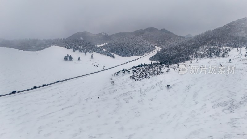 重庆酉阳：大雪纷飞赏雪忙