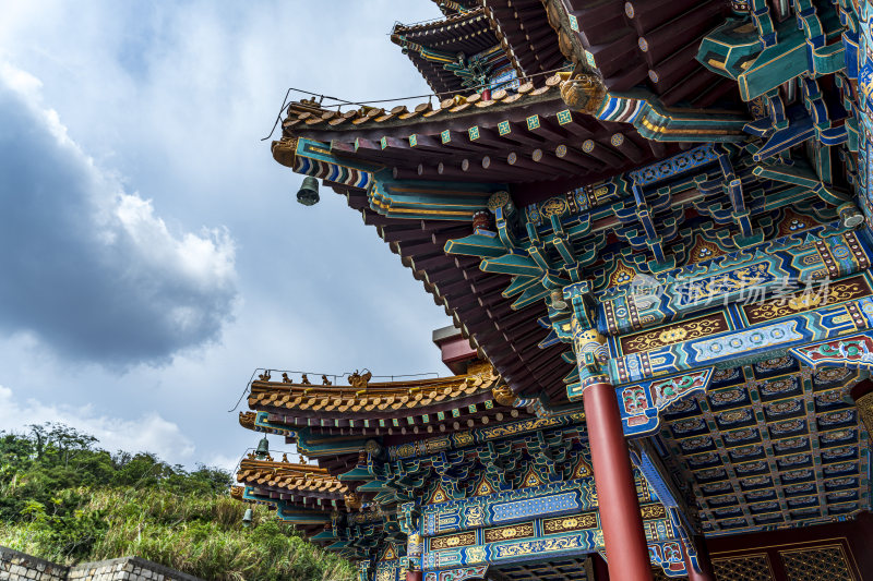 浙江舟山普陀山宝陀讲寺风光