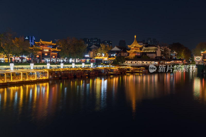 南京秦淮河夫子庙夜景