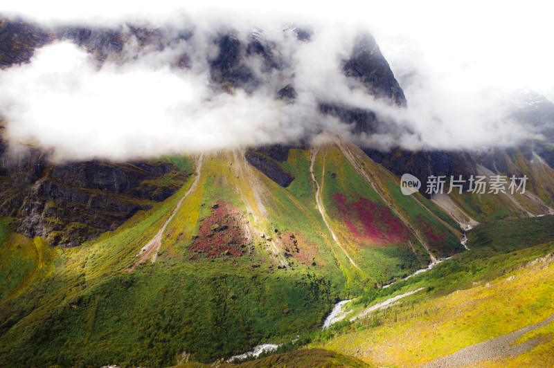 珠峰东坡噶玛沟山水自然风景