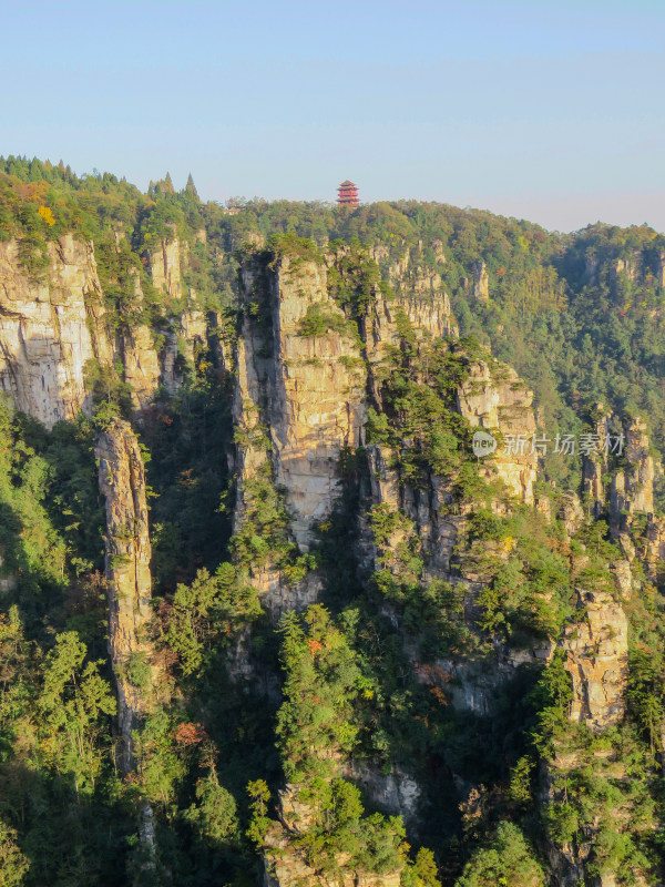 中国湖南张家界国家森林公园旅游风光