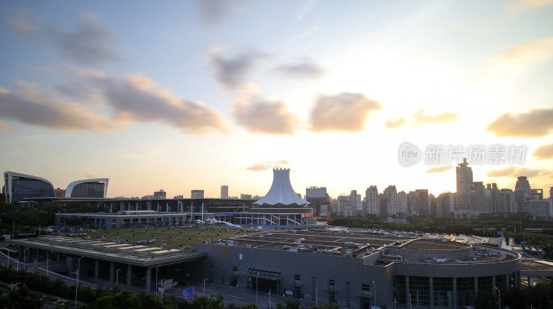 广西南宁国际会展中心城市风光建筑