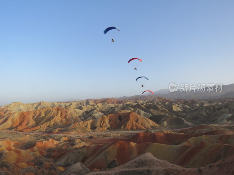 甘肃张掖七彩丹霞风景区旅游风光