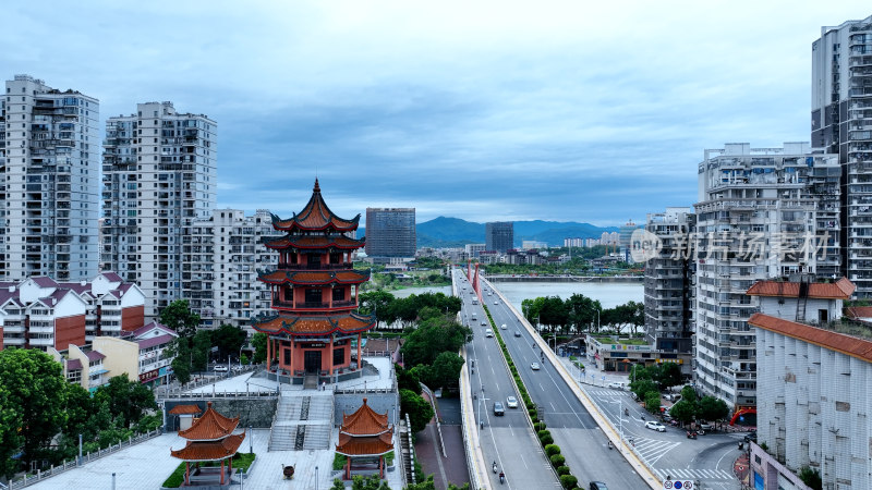 漳州古城航拍摄影照片福建省漳州市城市风光