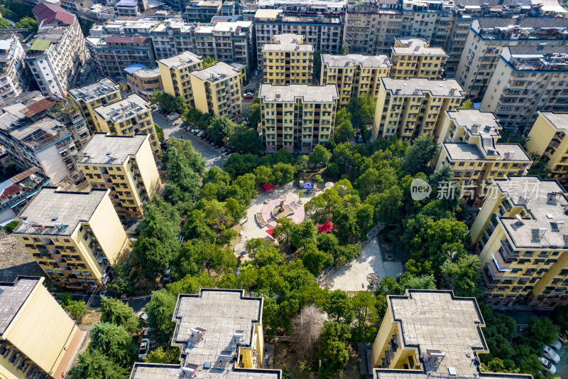 城市高楼建筑航拍