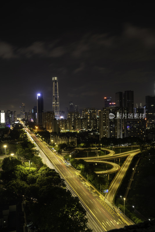 深圳罗湖城脉中心夜景图片