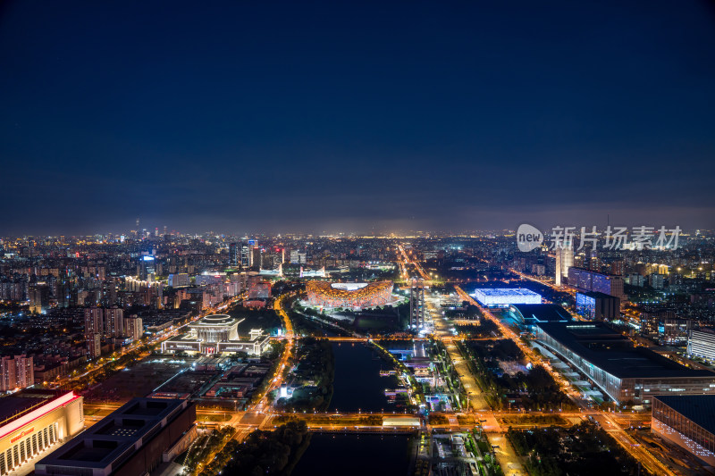 北京鸟巢夜景