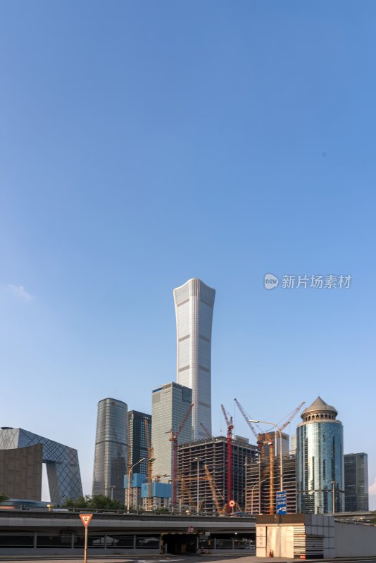 北京国贸CBD周边楼房建设塔吊