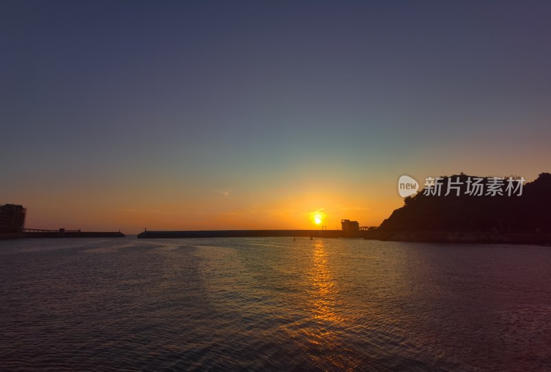 珠海海边日落晚霞