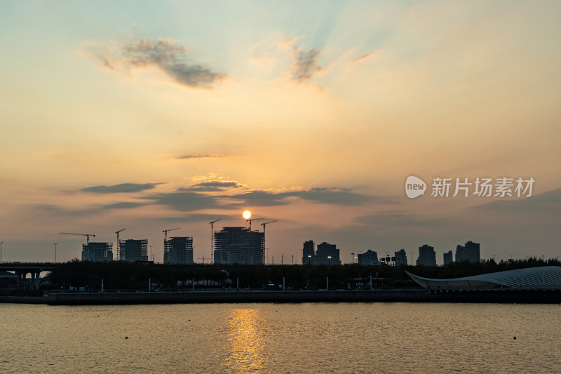 深圳前海大铲湾港区（企鹅岛）日落