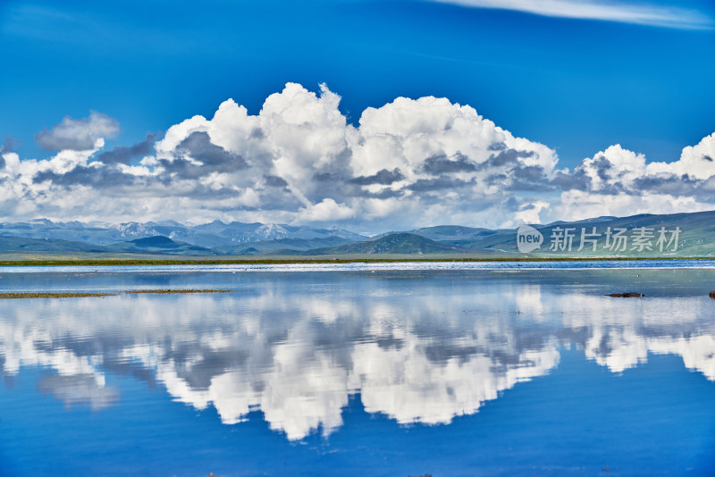 甘肃尕海湖美景