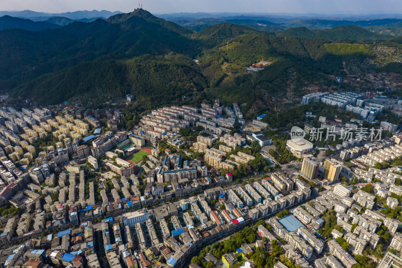 湖南湘西怀化城市建设航拍