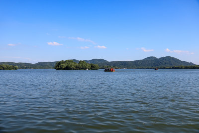 夏天杭州西湖美景