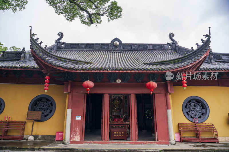 杭州西湖三天竺法镜寺古建筑风景