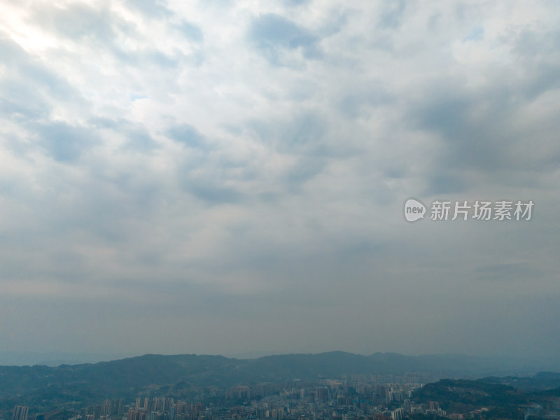 达州天空风景航拍图