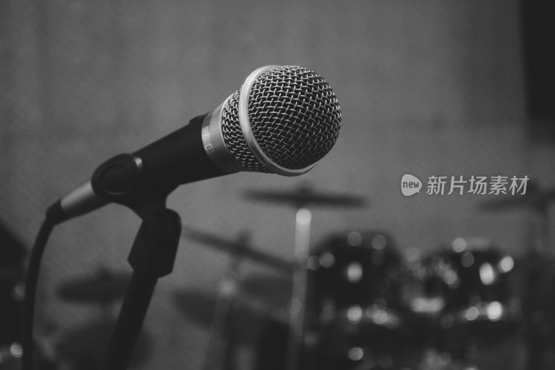 舞台麦克风特写