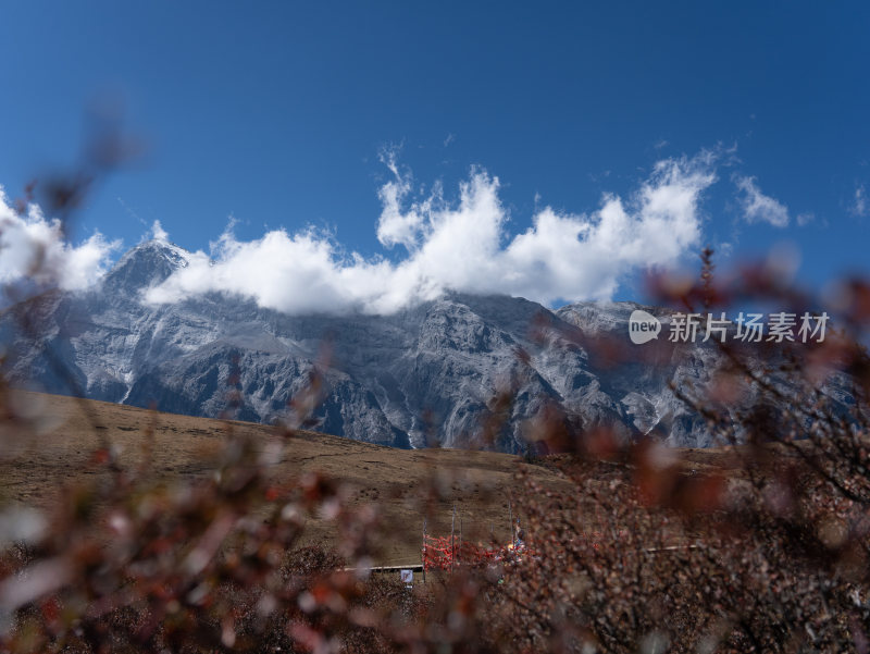 站在玉龙雪山牦牛坪，观赏山川风景