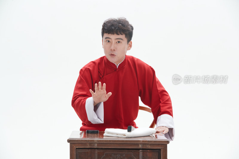 中国传统曲艺相说书人演艺术形象