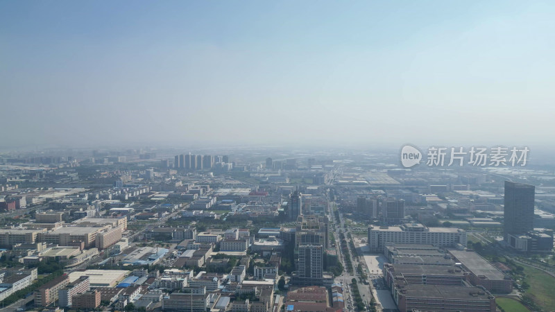 航拍江门大景江门城市建设