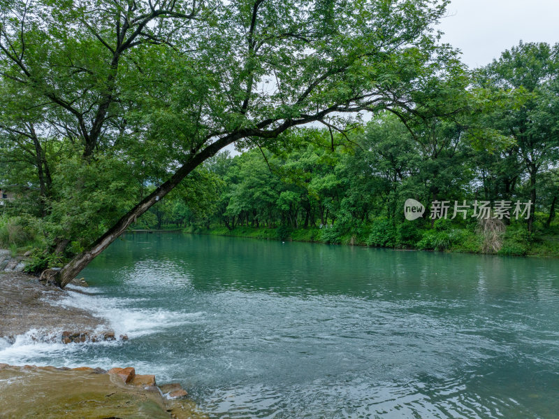 航拍浙江省温州市永嘉县楠溪江自然风光