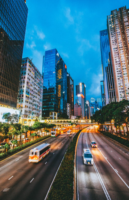 香港城市夜景风光