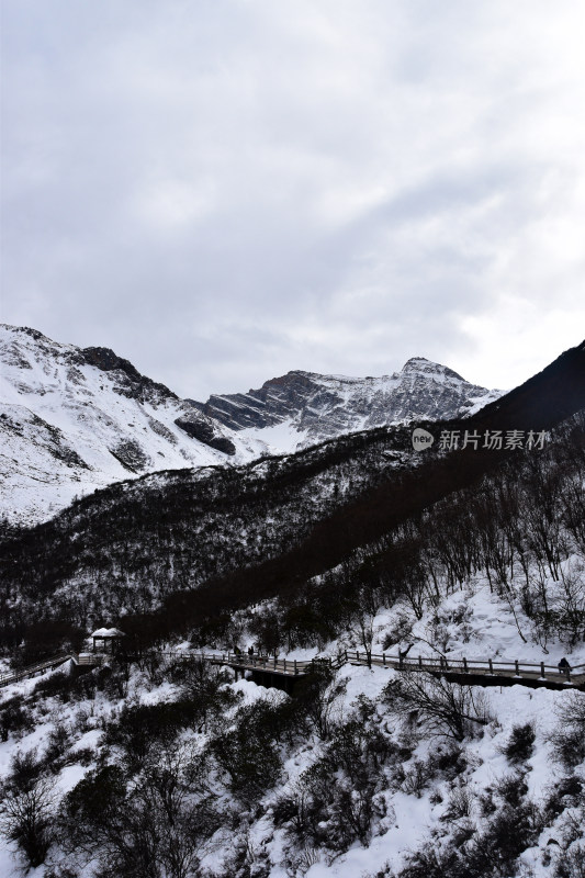 四川黄龙景区的冬天