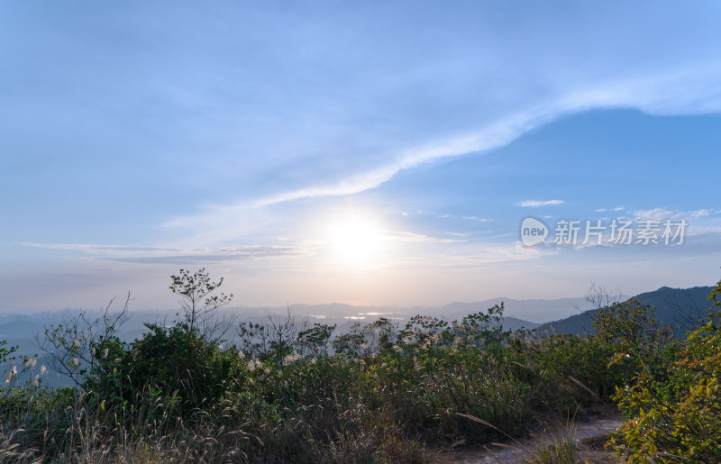 深圳羊台山阳台山森林公园夕阳落日晚霞