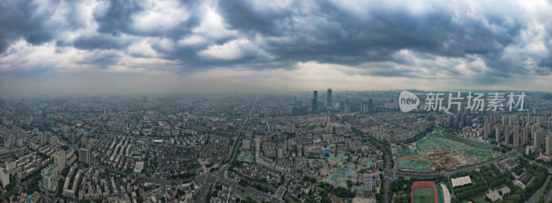 江苏无锡城市风光航拍全景图