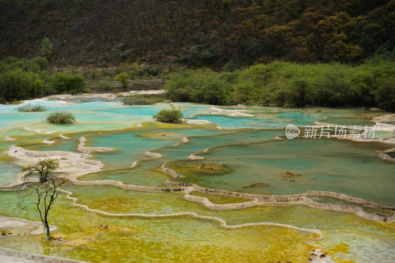 四川阿坝藏族羌族自治州黄龙风景区