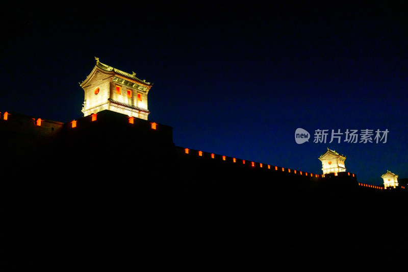 山西省太原市太原古县城夜景