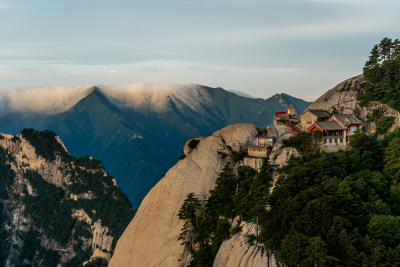 陕西华山山顶的风光