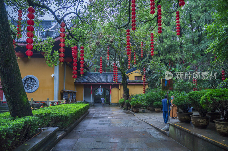 杭州飞来峰景区上天竺法喜禅寺古建筑