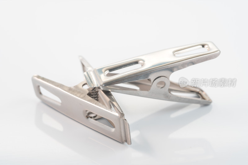金属夹子特写素材