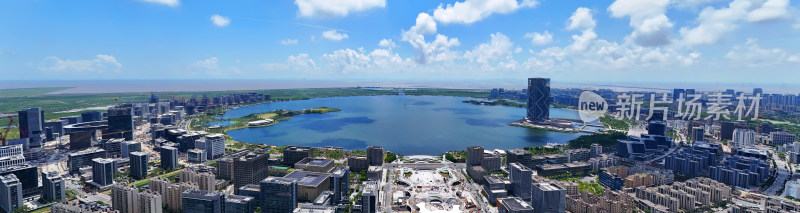 上海临港滴水湖全景