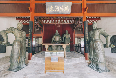 中国广西柳州柳侯祠-龙城石刻