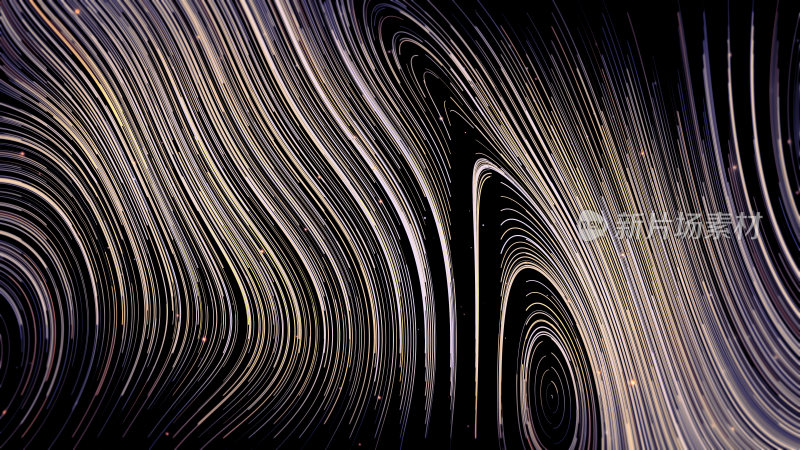 抽象粒子发光线条螺纹旋涡形