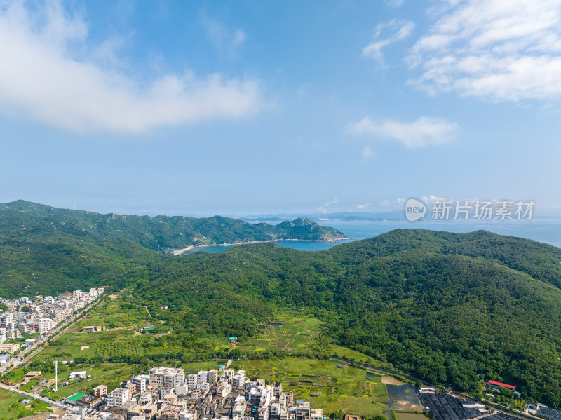 航拍夏季白天广东汕头南澳岛自然风光