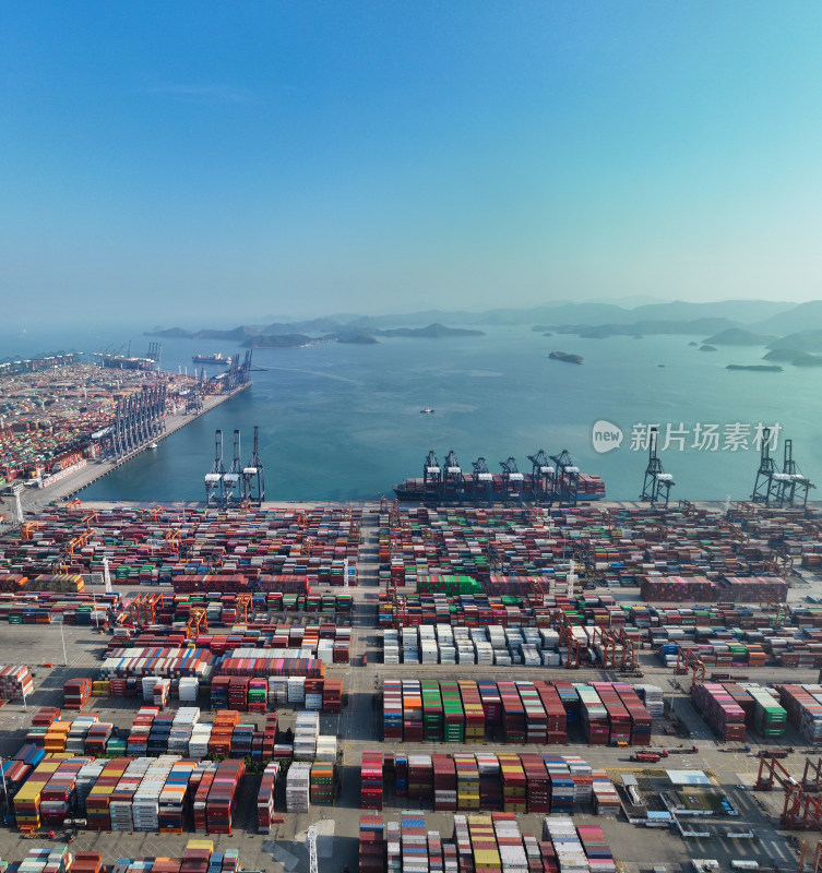 深圳市盐田区盐田港国际集装箱码头航拍